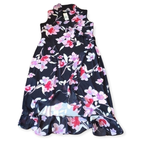NWT Calvin Klein Floral summer dress sz L - Picture 2 of 9